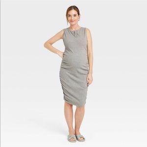Rib v-neck tank Ingrid and Isabel maternity dress